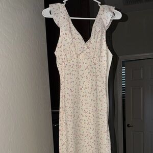 Princess Polly White Floral Midi Dress